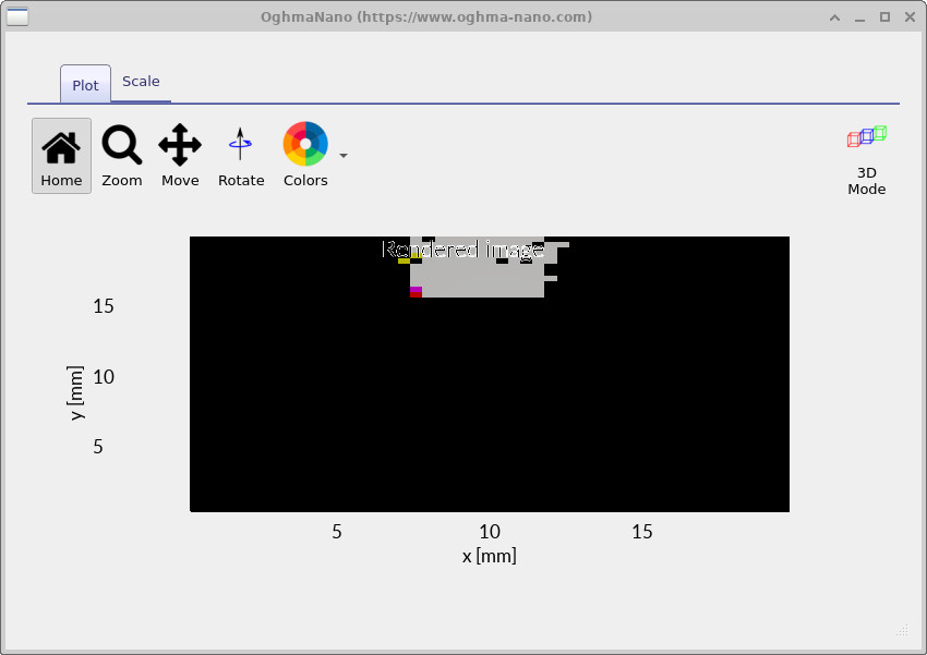 Detector image for the field-angle case with the stop open.