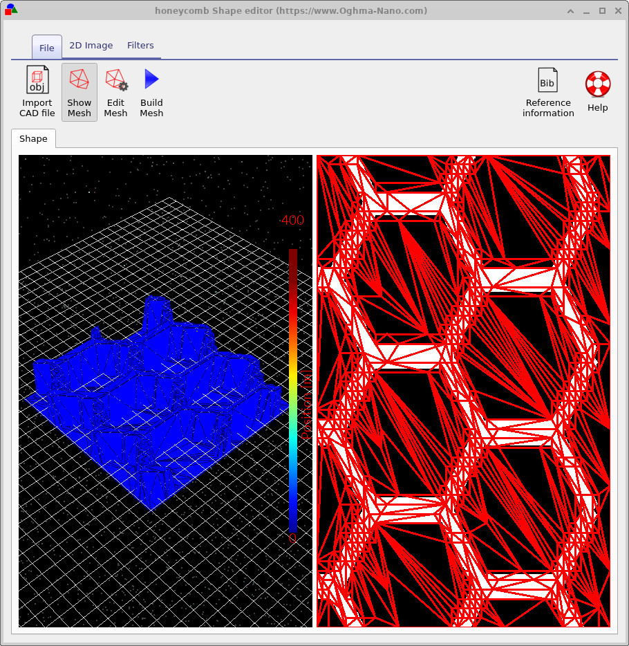 Example of a shape generated from a 2D PNG image.