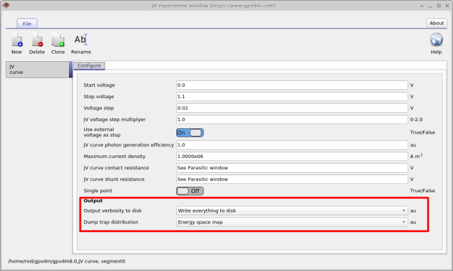 fig: Selecting which output files are written to disk.