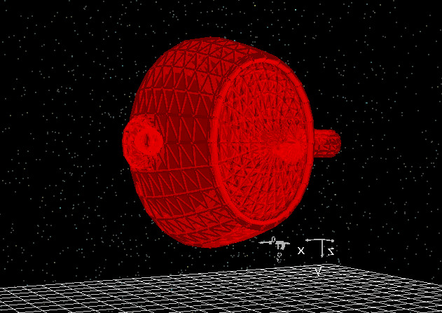 Imported CAD teapot mesh rendered in the 3D scene.