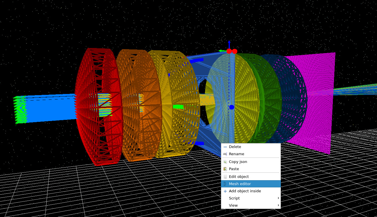 3D view showing the aperture stop: reducing its diameter rejects marginal rays so less light reaches the image plane.