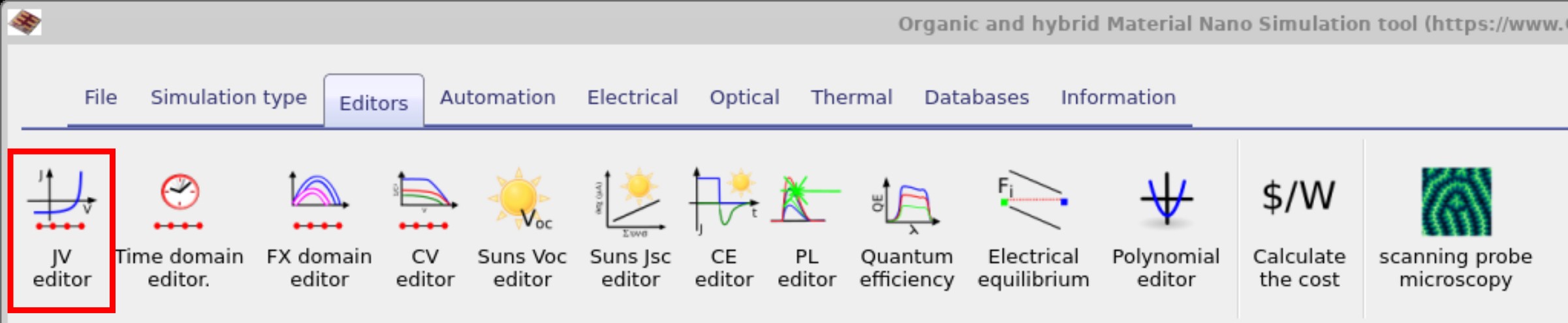 Use the JV editor under the editors ribbon of the main window to open the JV editor to turn on dumping sweep data.